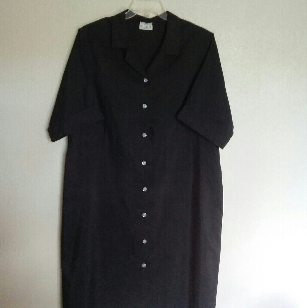 💚VTG BLAIR  Plus Business Button Down Dress